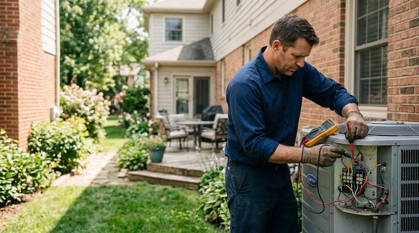 HVAC technician working near Grand Terrace, CA